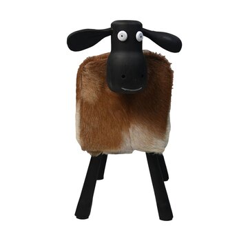 HSM Collection Shaun le mouton - 58x34x62cm - Blanc/Marron/Noir