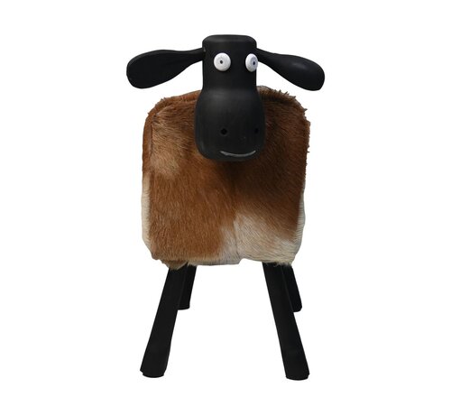 HSM Collection Shaun le mouton - 58x34x62cm - Blanc/Marron/Noir