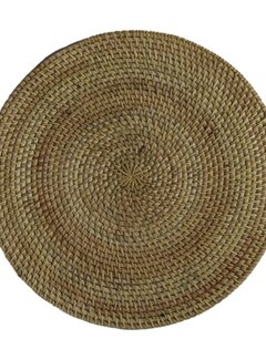 HSM Collection Ronde Placemat - Set van 4 - 40x40x2cm - Naturel