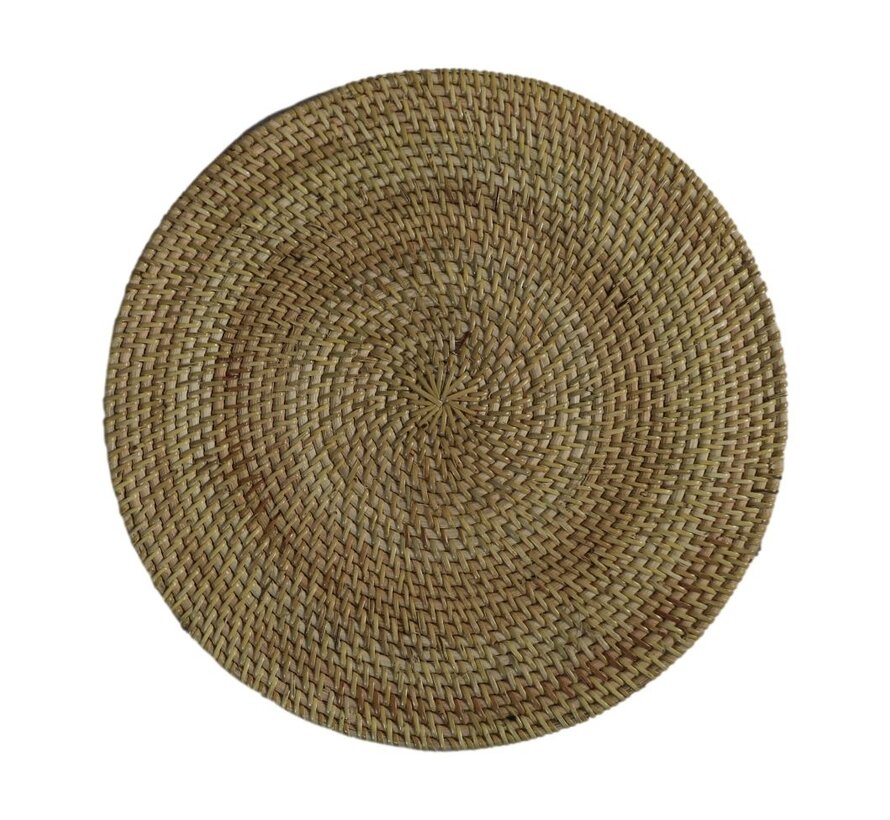 Ronde Placemat - Set van 4 - 40x40x2cm - Naturel