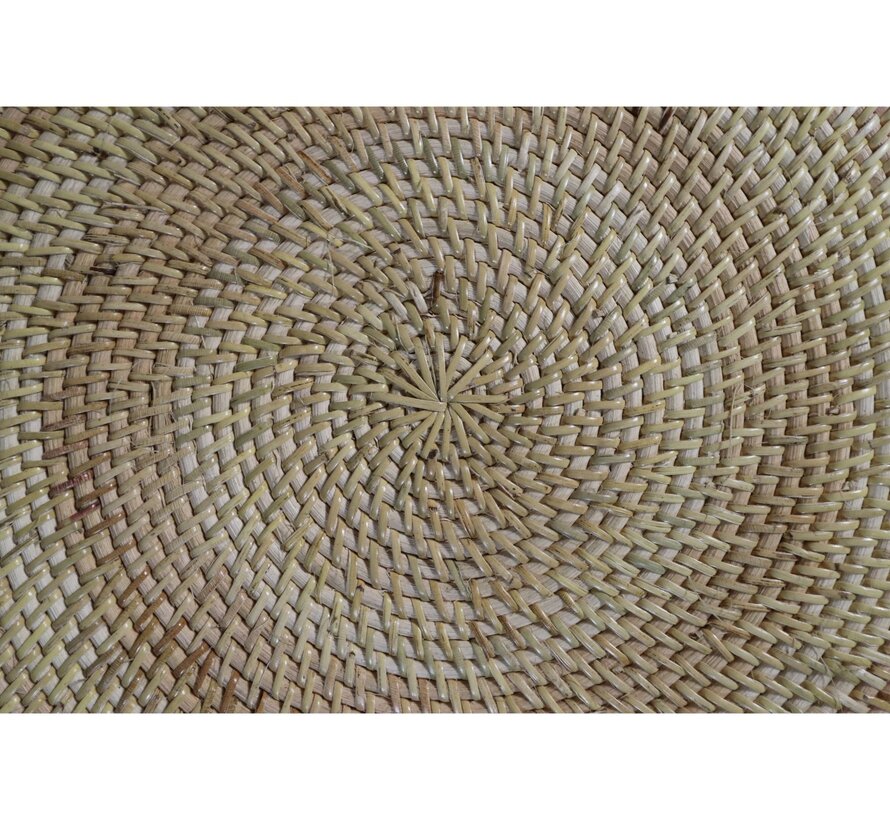 Round Placemat - Set of 4 - 40x40x2cm - Natural