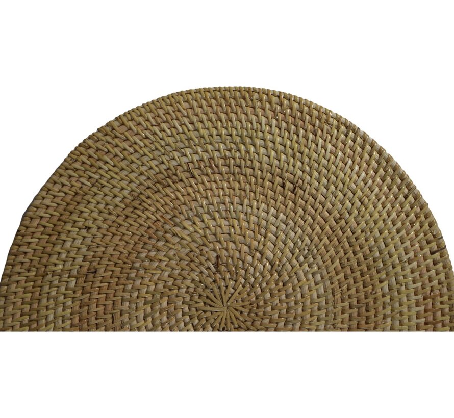 Round Placemat - Set of 4 - 40x40x2cm - Natural