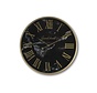 Wall clock - Roman Marseille - ø50x6cm - Black/Gold