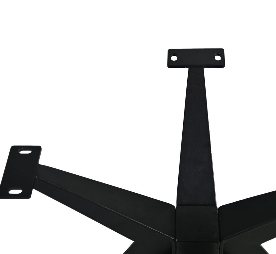Pied de table - Angle - 80x80x72cm - Noir