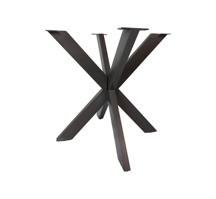 Pied de table - Modèle X - 75x75x72cm - Gris