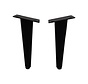 Cone-shaped Table Legs - Set of 4 - 3x10x20cm - Black