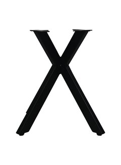 HSM Collection Table legs - X - Black - 55x55x48cm