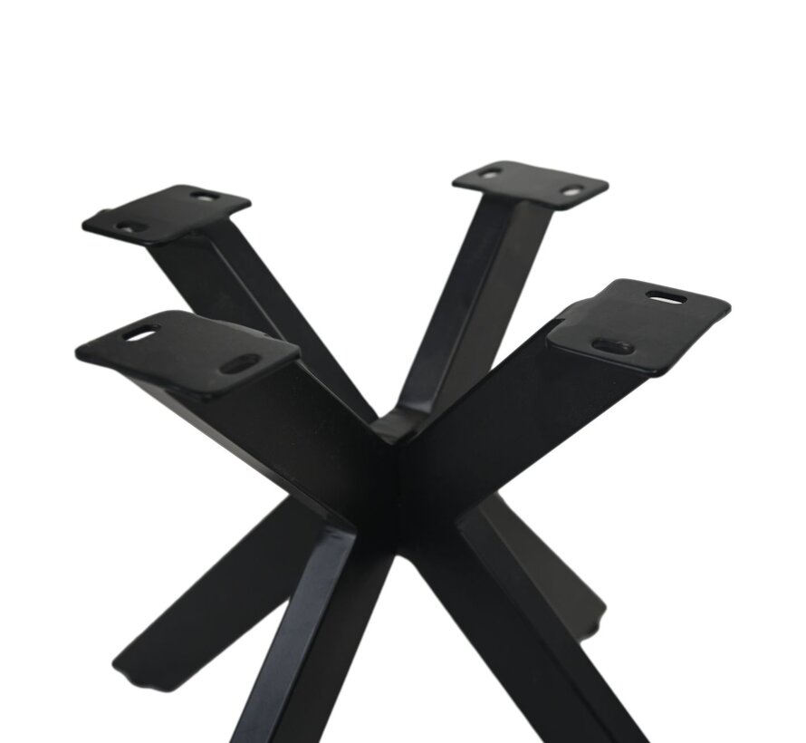 Tafelpoten - X - Zwart - 55x55x48cm