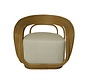 Garden Chair with Cushion - Charly - Natural/White