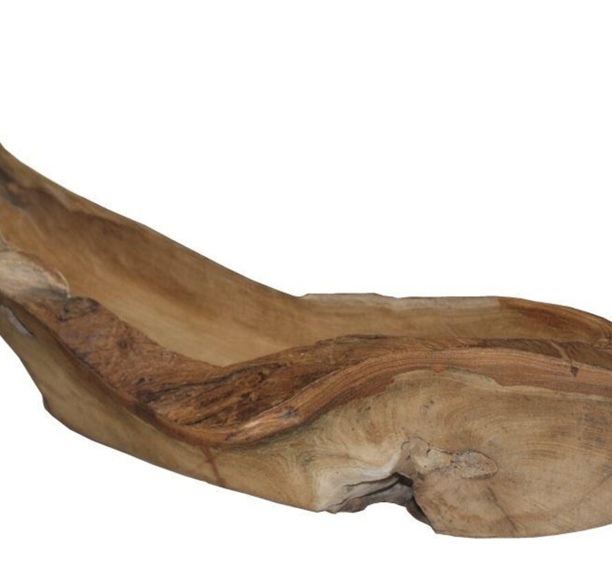 Fruit bowl - Canoe - Natural - 50-60x15x12cm