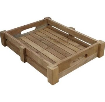 HSM Collection Teak Tray - Tray - Natural - 30x40x7cm