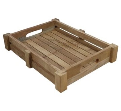 HSM Collection Teak Tray - Tray - Natural - 30x40x7cm