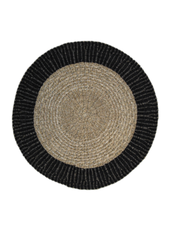 HSM Collection Rug - Malibu - Natural/Black - Ø120cm