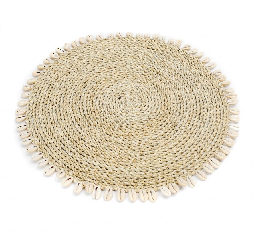 Natuurlijke Placemat - Seagrass Shell - 38x38cm