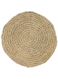 Bazar Bizar Natuurlijke Placemat - Seagrass - Rond - 40x40cm