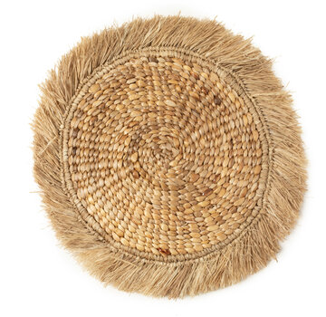 Bazar Bizar Round Placemat - Raffia - Natural - 45x45cm