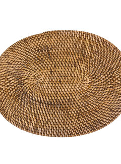 Bazar Bizar Ovale Placemat - Colonial - Naturel/Bruin - 30x40cm