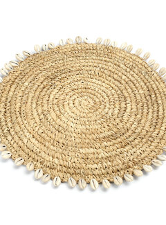 Bazar Bizar Placemat - Raffia Shell - Natural - 38x38cm