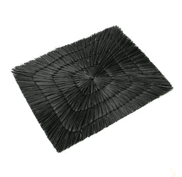 Bazar Bizar Rectangular Placemat - Alang - Black - 30x40cm