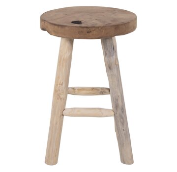 House Nordic Stool with 4 Legs - Badia - Ø30x45 cm