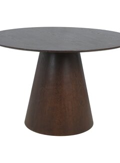 House Nordic Dining table - Bolton - Walnut colored - Ø120x76 cm