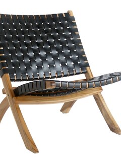 House Nordic Folding Chair - Perugia - Black - 40x30x46cm