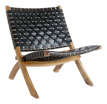 House Nordic Folding Chair - Perugia - Black - 40x30x46cm