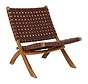 Folding Chair - Perugia - Brown - 40x30x46cm