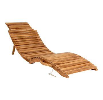 House Nordic Deck chair - Arriete - Natural - 185x56x25cm