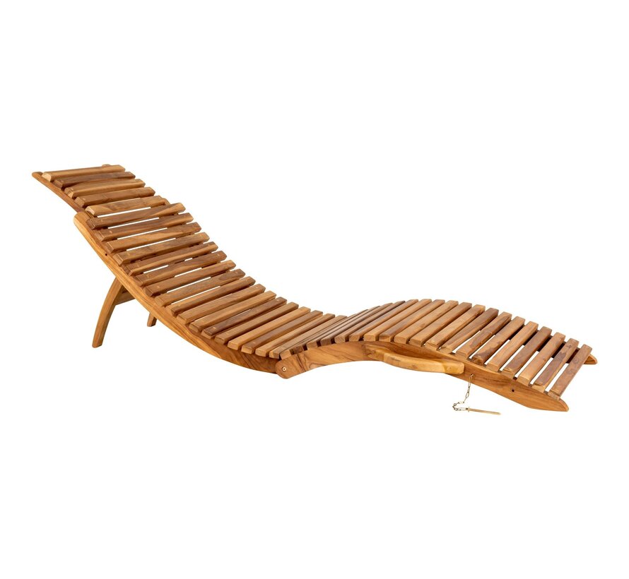 Chaise longue - Arriete - Naturel - 185x56x25cm