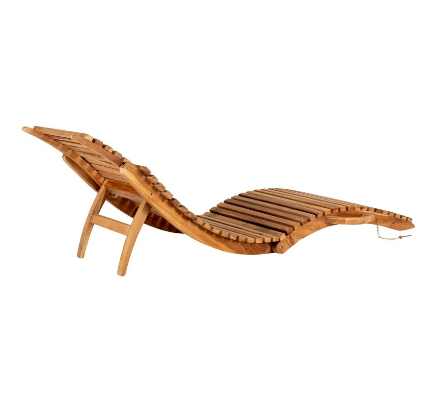 Chaise longue - Arriete - Naturel - 185x56x25cm