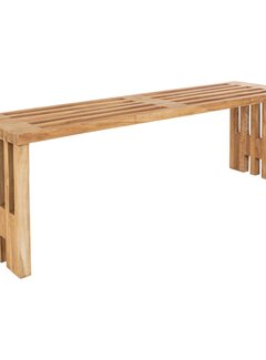 House Nordic Sofa - Benidorm - Teak wood - 140x35x48cm