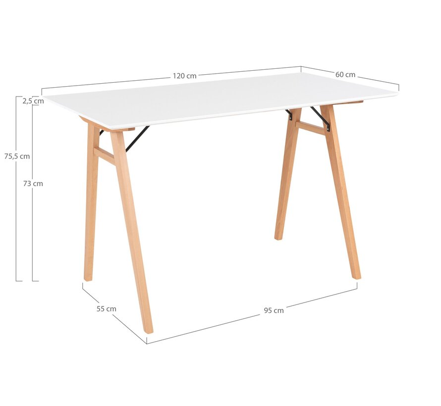 Vojens Bureau - 120x60x75cm