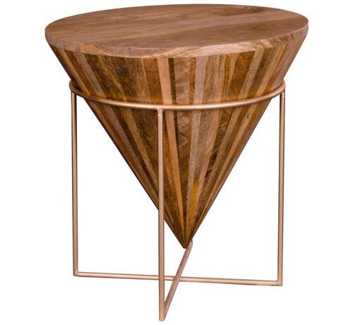 House Nordic Table Basse Design - Hapur - Marron - Ø45x45cm