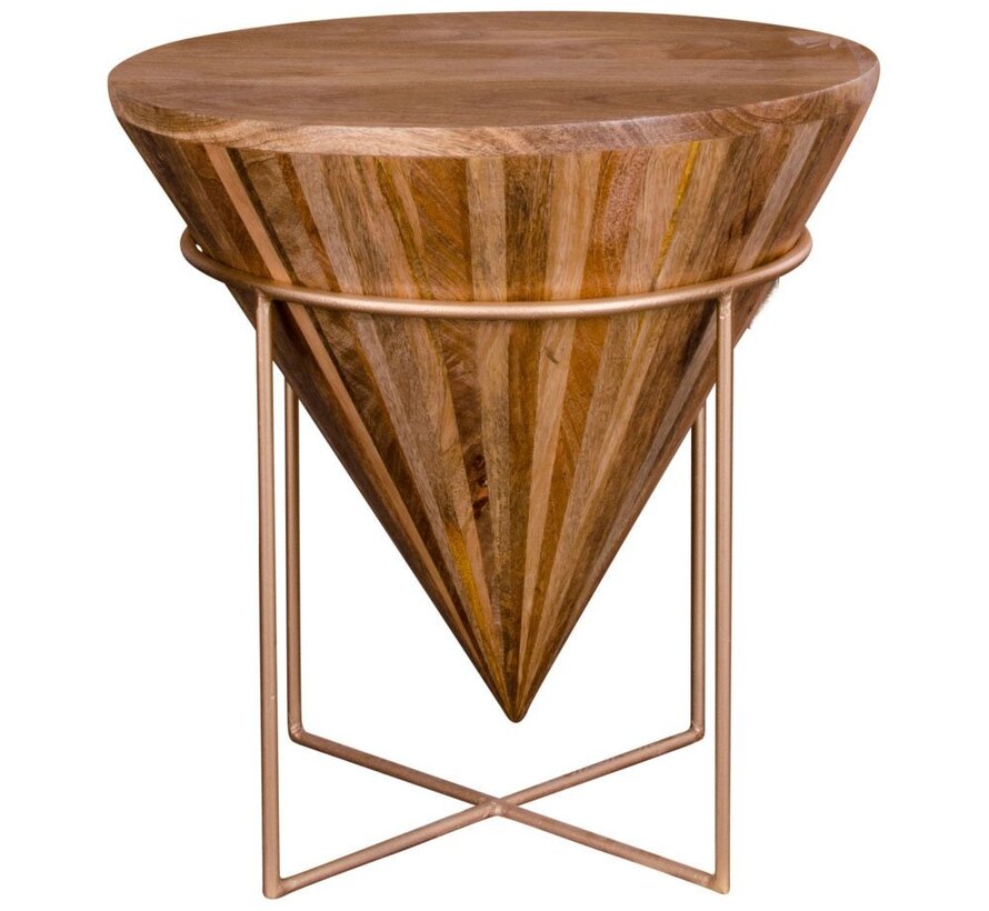 Design Coffee Table - Hapur - Brown - Ø45x45cm