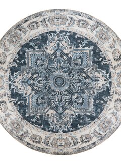 House Nordic Tapis Rond - Bleu - Ø200 cm