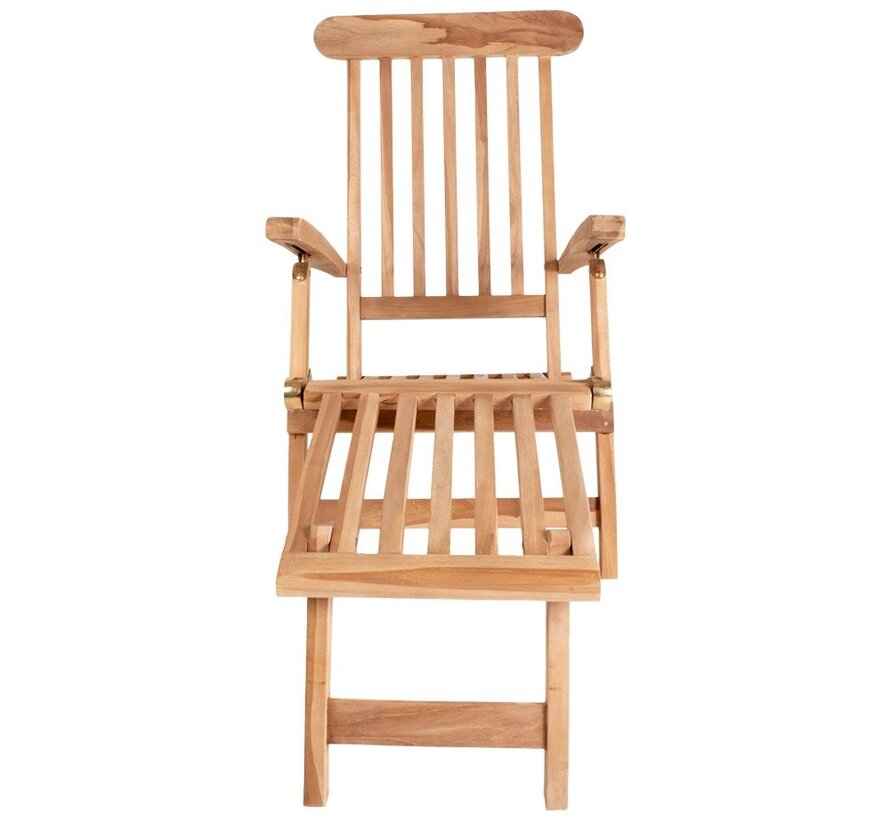 Arrecife Teak Deck Chair - Deck chair in teak.Â  AdjustableÂ  back with 4 positions.