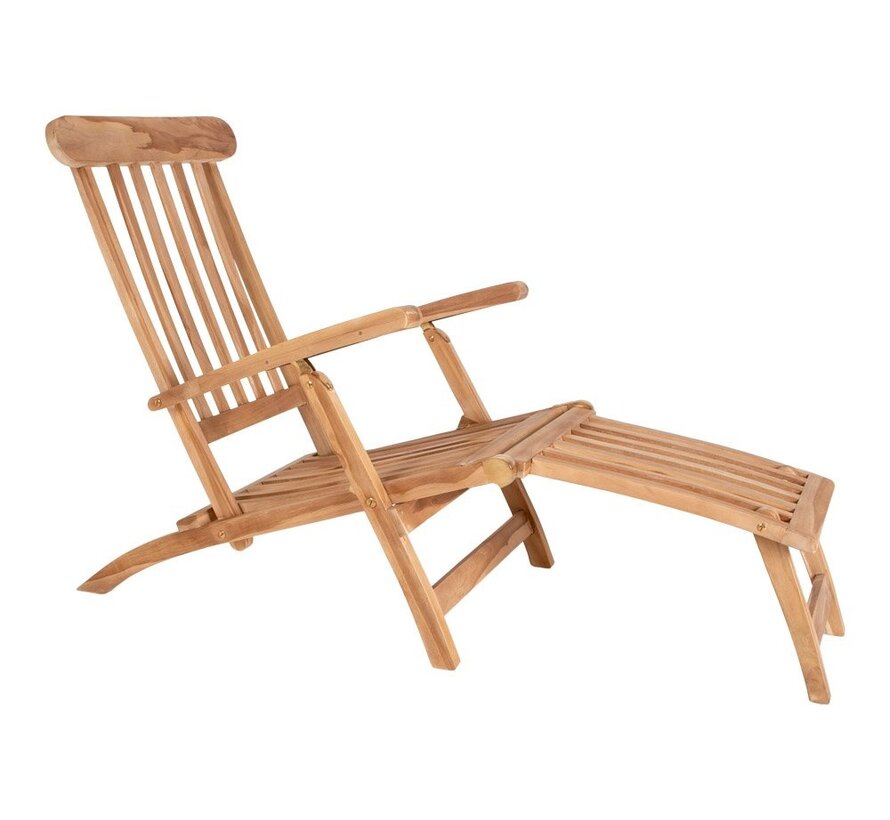 Arrecife Teak Deck Chair - Deck chair in teak.Â  AdjustableÂ  back with 4 positions.