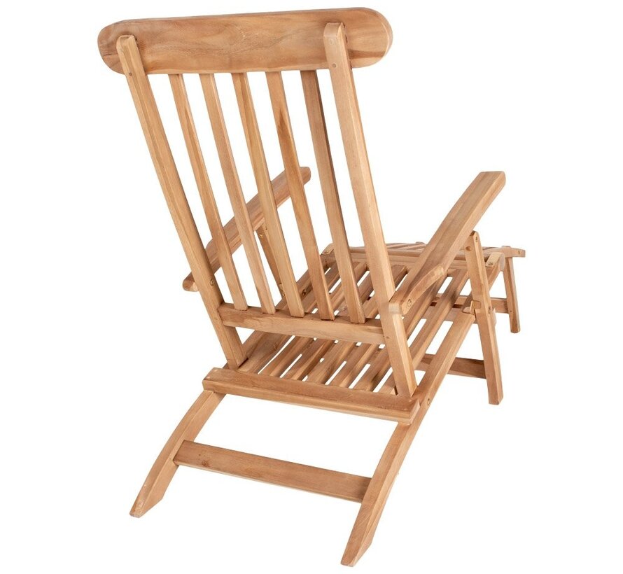 Arrecife Teak Deck Chair - Deck chair in teak.Â  AdjustableÂ  back with 4 positions.