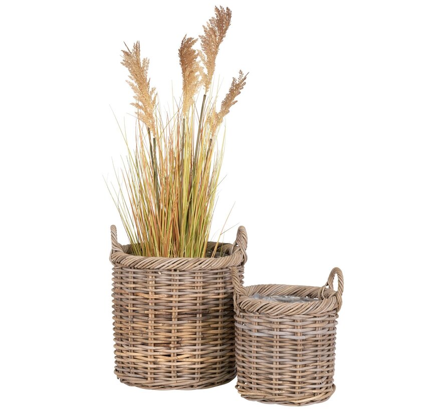 Storage Baskets with Handles - Gili - Set of 2 - Natural