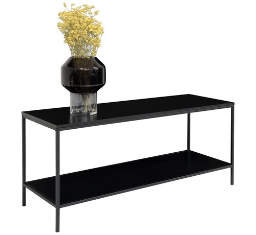 House Nordic TV Cabinet with 2 Shelves - Vita - Black - 100x36x45 cm