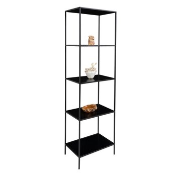 House Nordic Wall shelf - 5 Shelves - Black - 51x36x170 cm