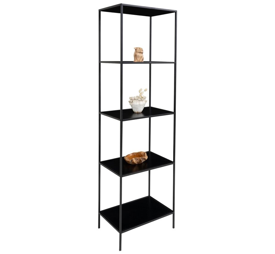 Wall shelf - 5 Shelves - Black - 51x36x170 cm