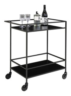 House Nordic Bar Trolley - Vita - Black - 68x40x79 cm