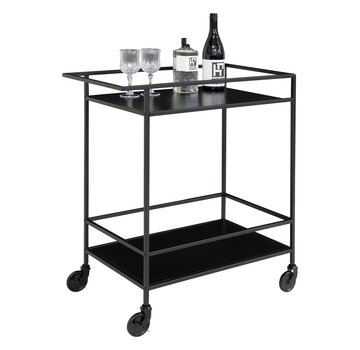 House Nordic Bar Trolley - Vita - Black - 68x40x79 cm