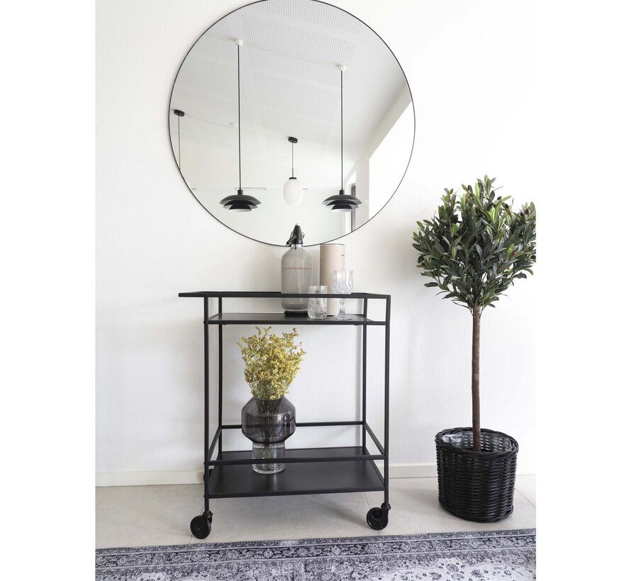 Bar Trolley - Vita - Black - 68x40x79 cm