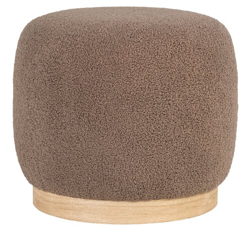 House Nordic Pouf - Belfort - Marron - Ø44,5x40cm