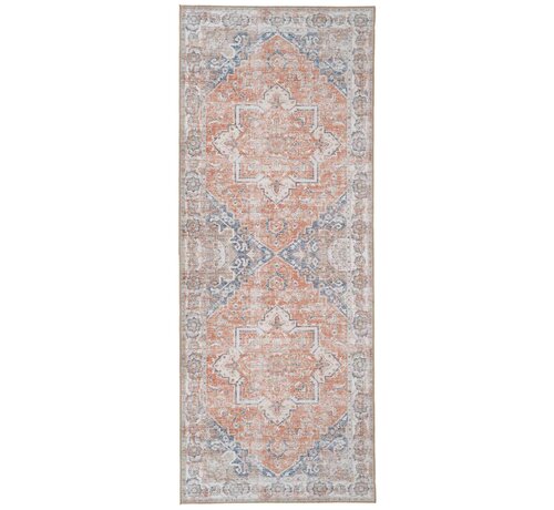 House Nordic Rug - Valerie - Orange/Blue - 200 x 80 cm