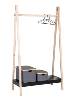 House Nordic Clothes rack - Torino - Natural with Black