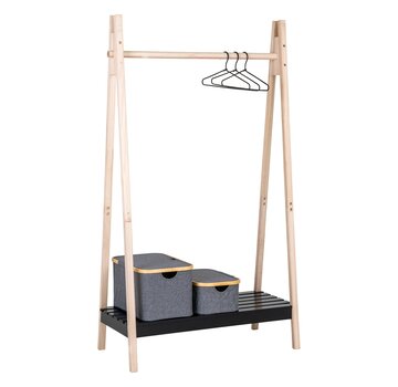 House Nordic Clothes rack - Torino - Natural with Black